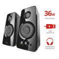 Trust Peripherals Акустична система Trust Tytan 2.0, 18Вт, USB/AUX, чорний