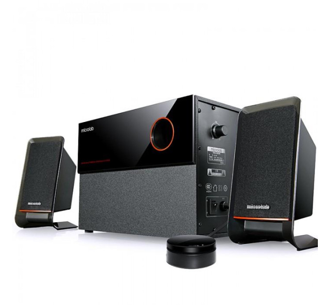 Microlab Акустична система MICROLAB M-200 2.1, 40W, mini-jack, чорний