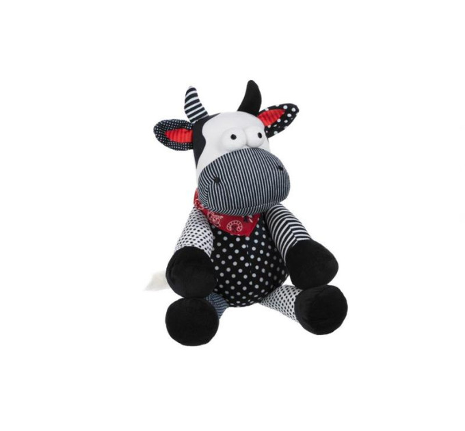 Same Toy М'яка іграшка Same Toy Корова/Бик 30см, чорно-білий