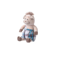 М'яка іграшка Same Toy Свинка у комбінезоні 18см