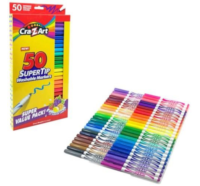 Cra-Z-Art Маркери легкозмивні Cra-Z-Art ароматизовані, 50шт