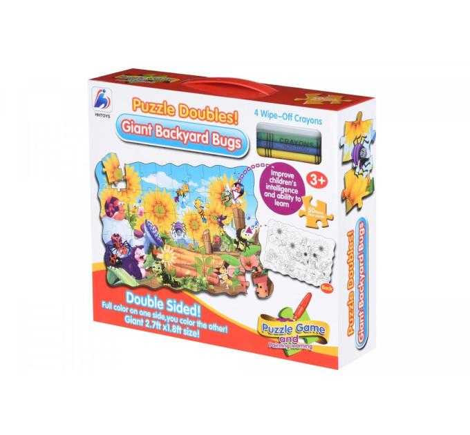 Same Toy Пазл-розмальовка Same Toy Жуки на задньому дворі 50ел