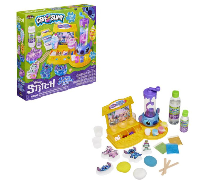 Cra-Z-Art Слайм Cra-Z-Art Stitch Slimy Creations Studio, набір 31од