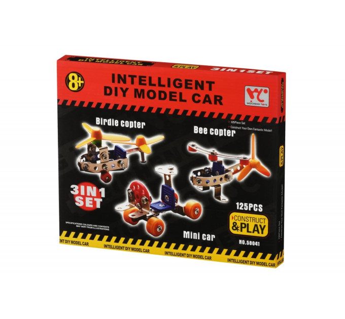 Same Toy Конструктор металевий Same Toy Inteligent DIY Model Car 3в1 125ел