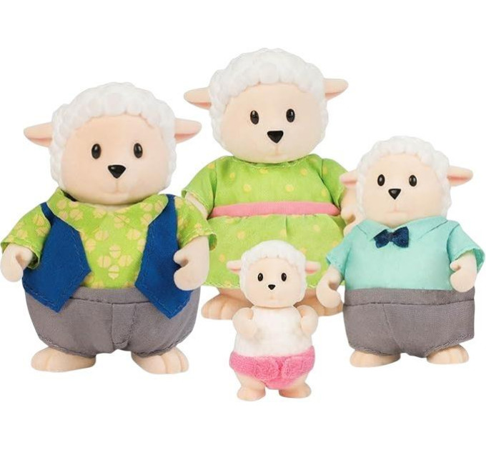 Li`l Woodzeez Набір фігурок Li'l Woodzeez Сім'я овечок 4од