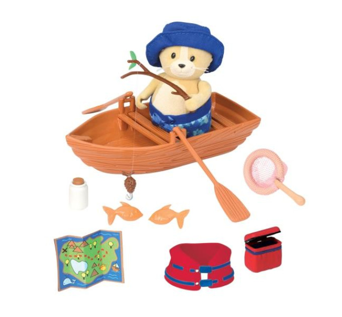 Li`l Woodzeez Ігровий набір з фігуркою Li'l Woodzeez Риболовля