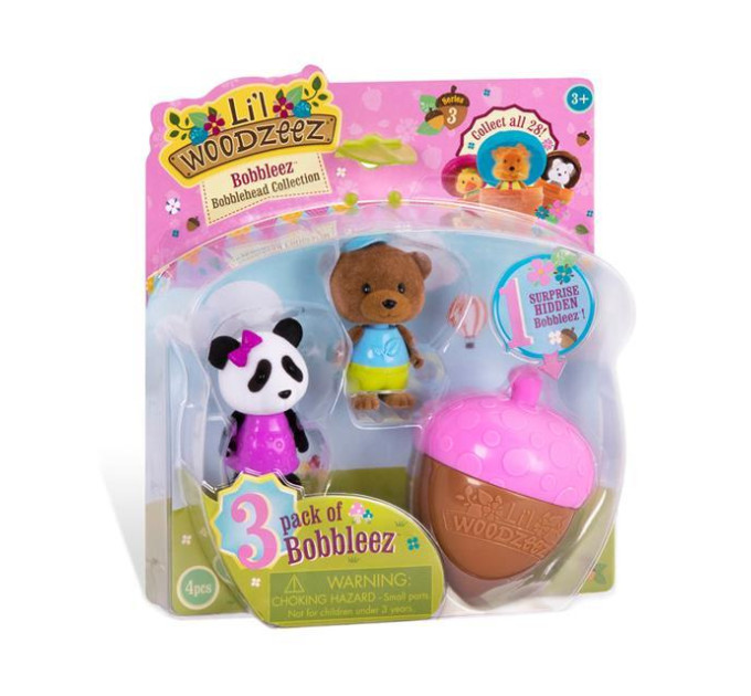 Li`l Woodzeez Набір фігурок Li`l Woodzeez Bobblehead S3, 3од