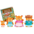 Li`l Woodzeez Набір фігурок Li`l Woodzeez Сім'я Лисичок 4од, книжка EN