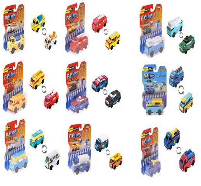 Flip Cars Машинка-трансформер Flip Cars 2 в 1