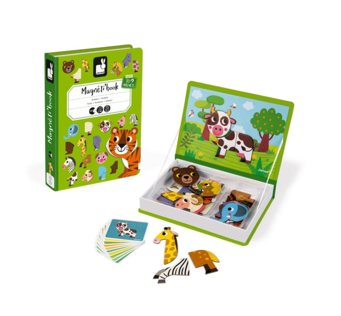 Janod Магнітна книга Janod Тварини 30ел