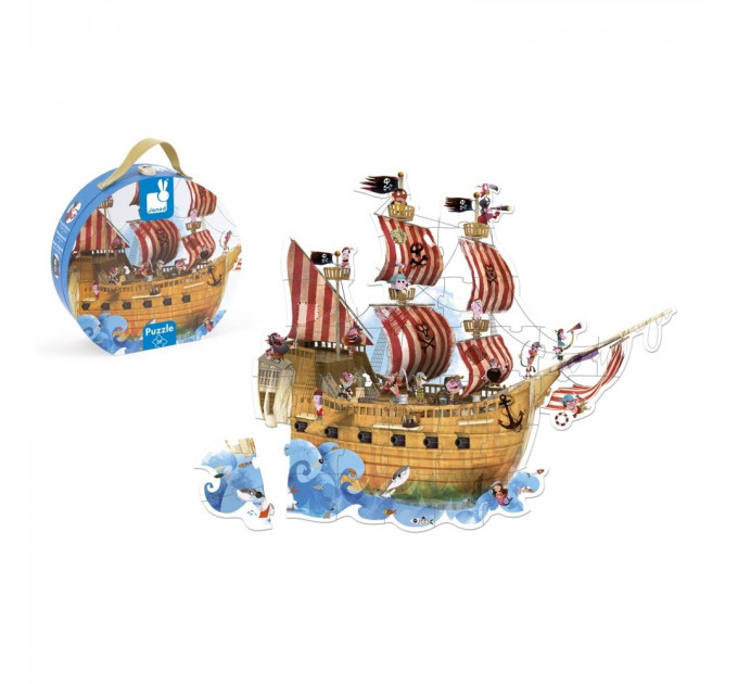 Janod Пазл-підлоговий Janod Корабель піратів 39ел