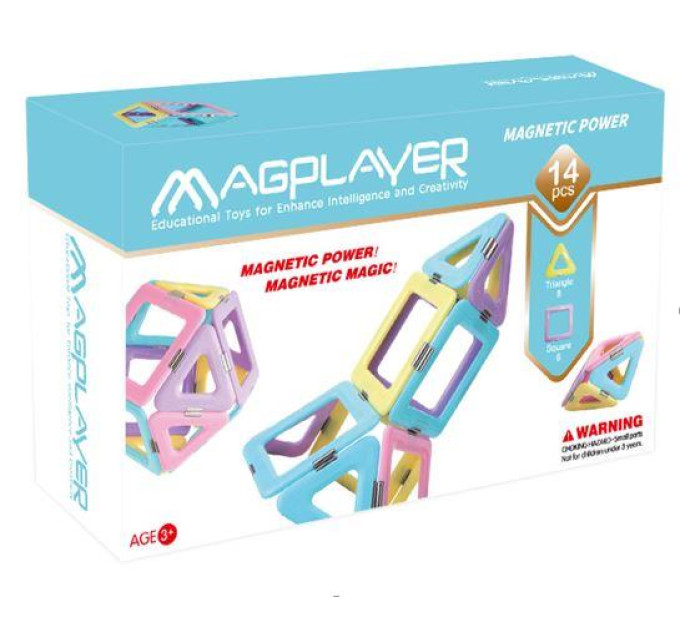 Magplayer Конструктор Magplayer магнітний набір 14ел