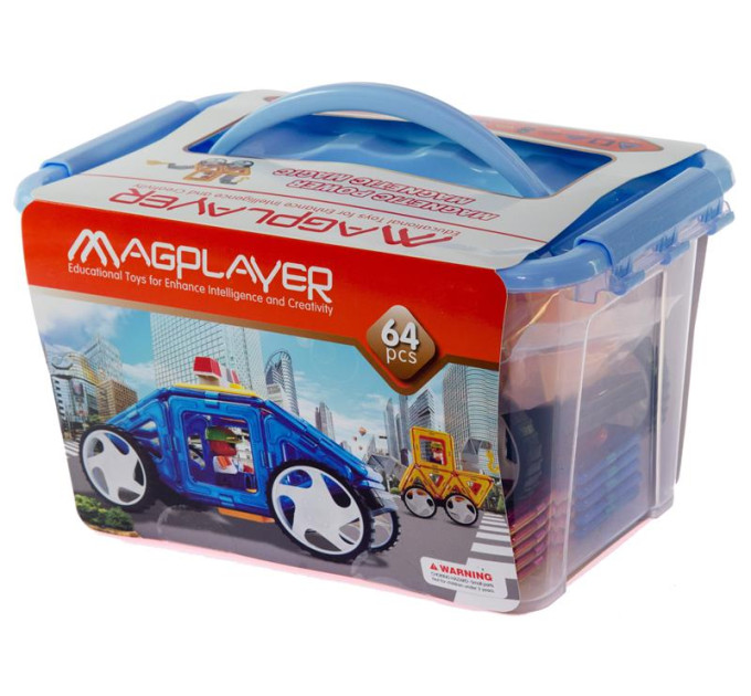 Magplayer Конструктор Magplayer магнітний набір 64ел