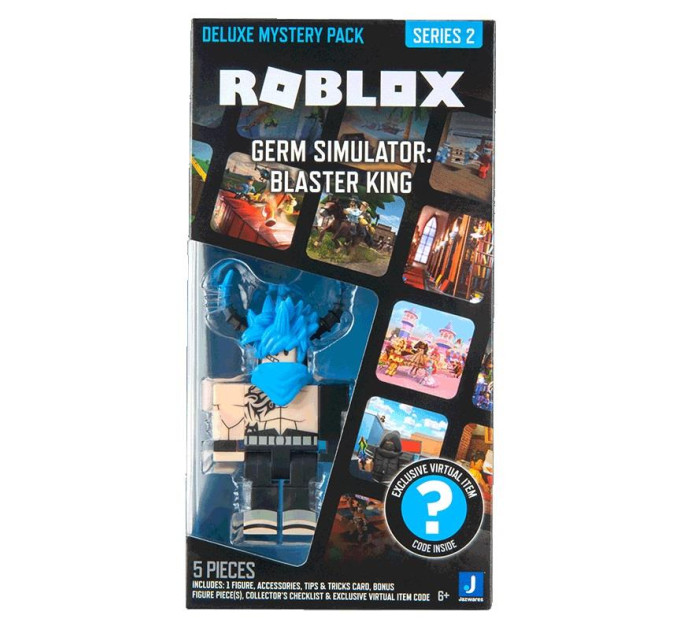 Roblox Ігрова колекційна фігурка Roblox Deluxe Mystery Pack Germ Simulator: Blaster King