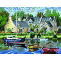 Набір для творчості Sequin Art Painting by numbers Senior Спокійна гавань 39*30см