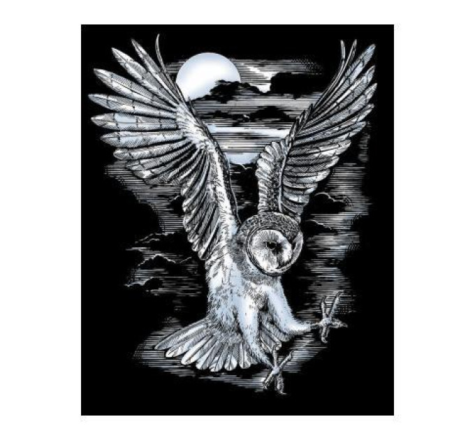 Sequin Art Набір для творчості Sequin Art Artfoil Silver Сипуха 20*25см