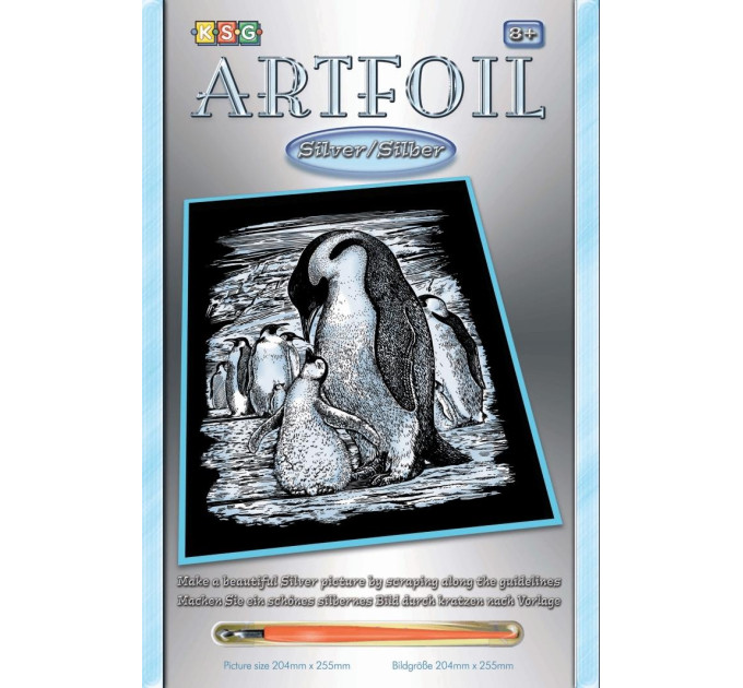 Sequin Art Набір для творчості Sequin Art Artfoil Silver Пінгвіни 20*25см