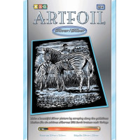 Набір для творчості Sequin Art Artfoil Silver Зебра та лоша 20*25см