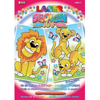 Набір для творчості Sequin Art Laser Леви 2шт, 21*29см