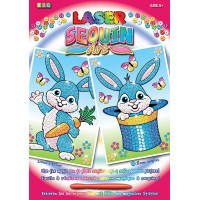Набір для творчості Sequin Art Laser Кролики 2шт, 21*29см