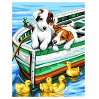 Набір для творчості Sequin Art Painting by numbers Junior Цуценята та Качки 23*30см