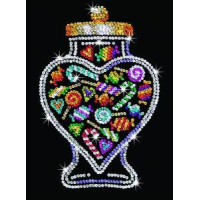Набір для творчості Sequin Art Orange Банка з цукерками 25*34см