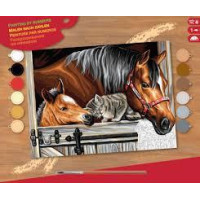 Набір для творчості Sequin Art Painting by numbers Senior Тріо у стайні 39*30см