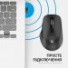 OfficePro Мишка OfficePro M230B Silent Click Wireless/Bluetooth Black (M230B)