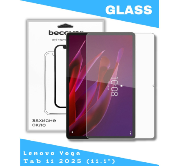 BeCover Скло захисне BeCover Lenovo Yoga Tab 11 2025 (11.1") TB-710FU (714895)