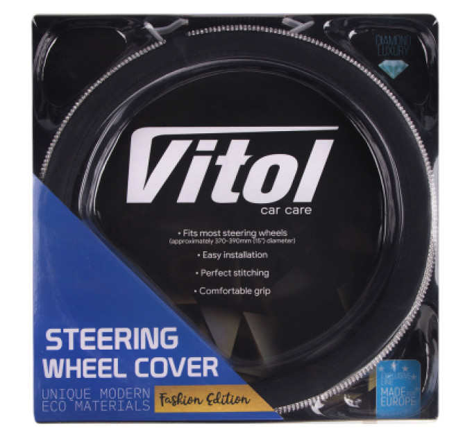 VITOL Чохол на руль VITOL M чорн. (VLOD-BRLT85 BK M)