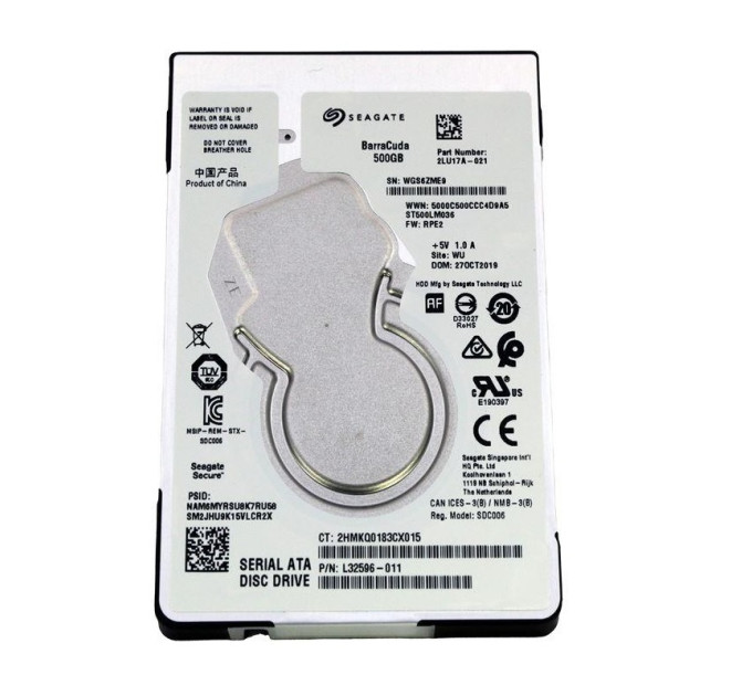 Seagate Накопичувач HDD 2.5" SATA 500Gb Seagate Barracuda Pro 128MB 7200rpm (ST500LM036)
