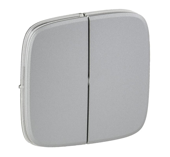 Legrand Furniture Клавіша 2-клавішного вимикача Legrand Valena ALLURE, IN*MATIC, алюміній