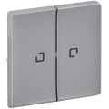 Legrand Furniture Клавіша 2-клавішного вимикача з підсвічуванням Legrand Valena LIFE, IN*MATIC, алюміній