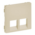 Legrand Furniture Лицьова панель подвійної розетки RJ11/RJ45 Legrand Valena LIFE, IN*MATIC, слонова кістка