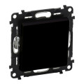 Legrand Furniture Вимикач 1-клавішний Legrand Valena Life, 10AX, 250V, автоматичні клеми, матовий чорний
