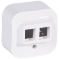 Legrand Furniture Адаптер Legrand 2хRJ45, Forix Quteo, білий