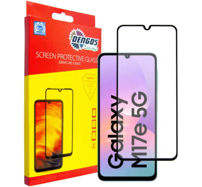 Dengos Скло захисне Dengos Full Glue Samsung Galaxy M17e Black (TGFG-441)