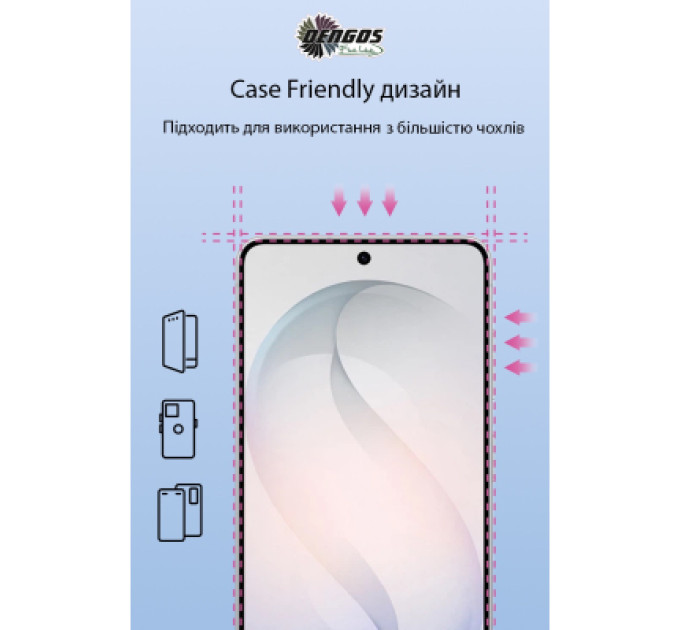 Dengos Скло захисне Dengos Full Glue Samsung Galaxy S26 Black (TGFG-442)