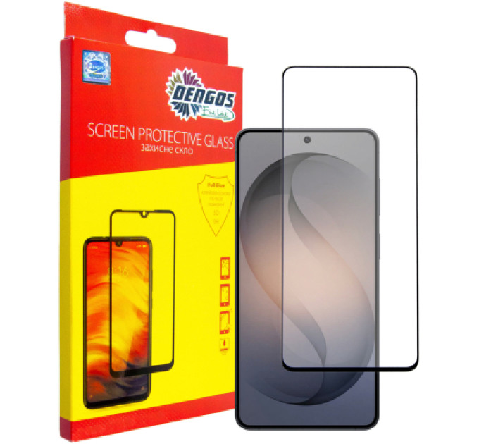 Dengos Скло захисне Dengos Full Glue Samsung Galaxy S26 Plus Black (TGFG-443)