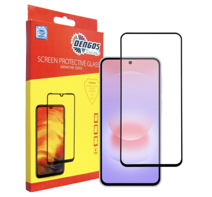 Dengos Скло захисне Dengos Super-D Full Glue Samsung Galaxy A37 Black (TGFG-SD-08)