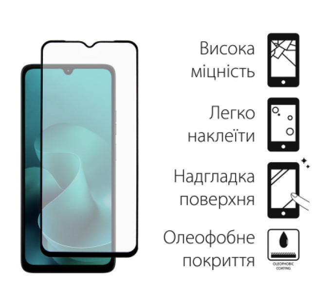 Dengos Скло захисне Dengos Motorola G06 / G06 Power Black 2 pcs (DG-TG2P-92)