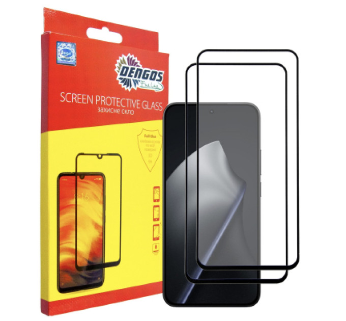 Dengos Скло захисне Dengos Xiaomi 15T / 15T Pro 5G Black 2 pcs (DG-TG2P-98)