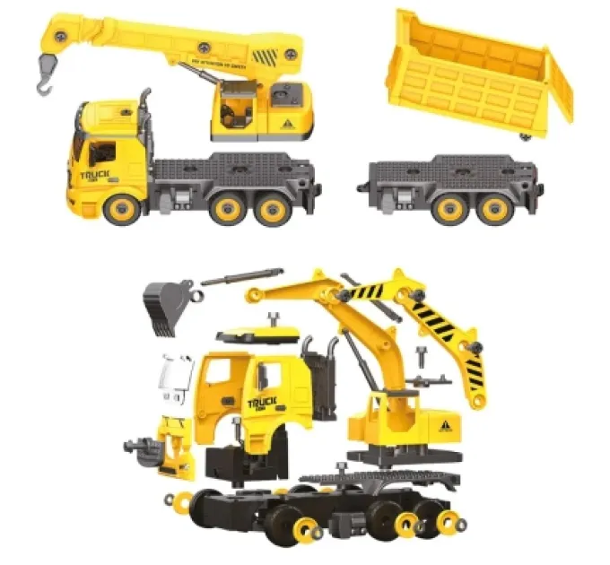 Otamanko Конструктор Otamanko Автоконструктор 3-в-1 Будівельна служба Кран (FY003A (yellow))