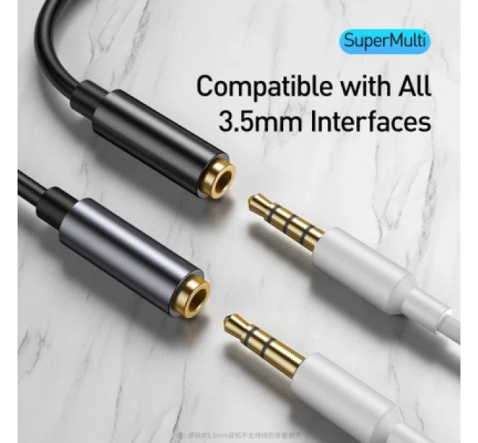 Baseus Перехідник USB-C M to 3.5mm F Baseus (CATL54-0G)