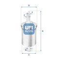 UFI Фільтр паливний UFI 31.840.00
