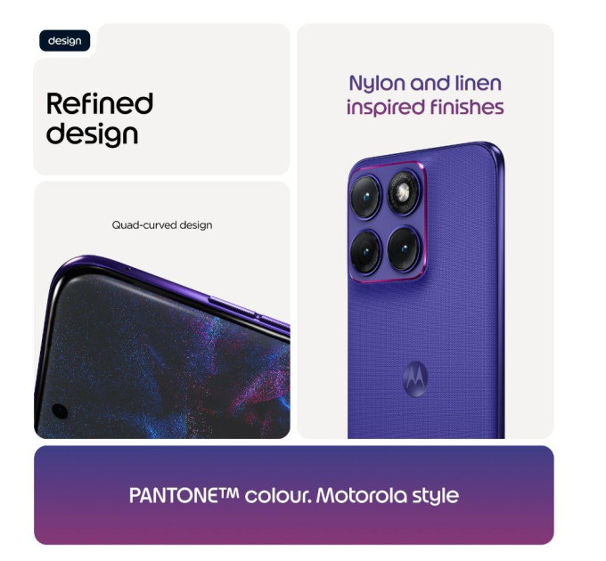 Motorola Мобільний телефон EDGE 70 FUSION 8/256 ORIENT BLUE MOTOROLA