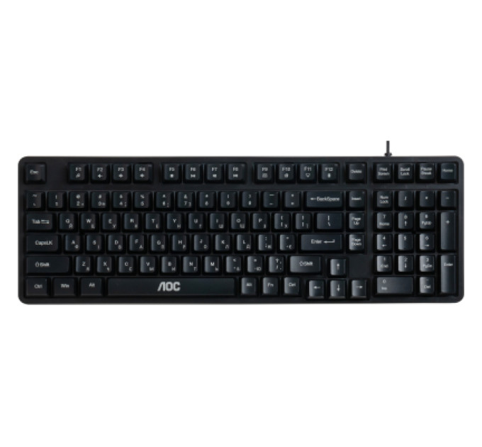 AOC Клавіатура AOC GK116B LED USB UA Black (GK116B/97)