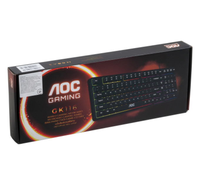AOC Клавіатура AOC GK116H1 LED USB UA White/Red/Black (GK116H1/97)