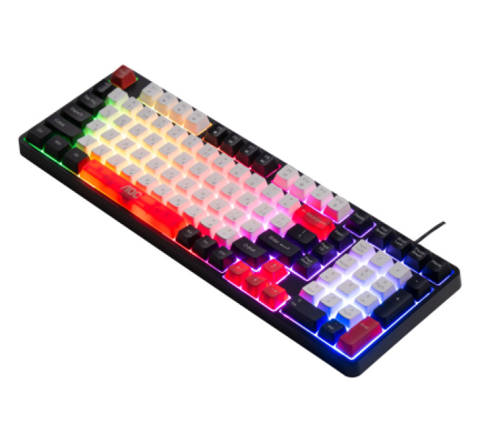 AOC Клавіатура AOC GK116H1 LED USB UA White/Red/Black (GK116H1/97)