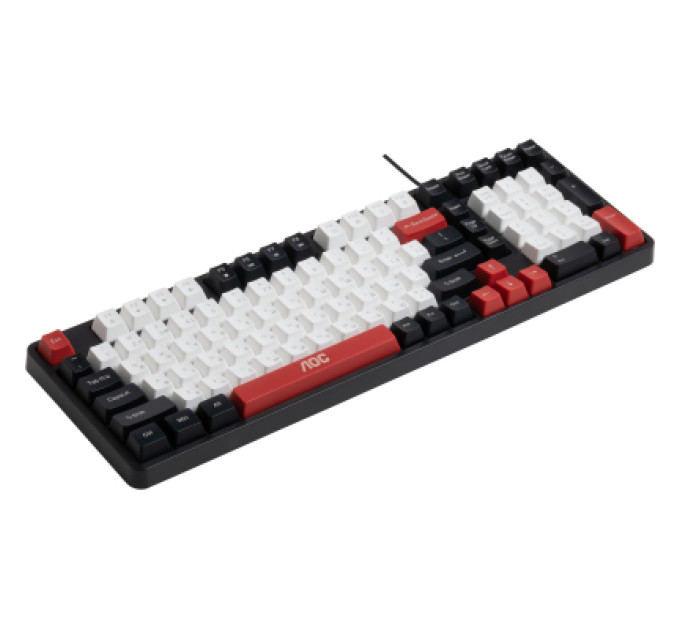 AOC Клавіатура AOC GK116H1 LED USB UA White/Red/Black (GK116H1/97)